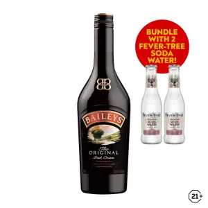 Baileys Irish Cream 750ml   Fever Tree Soda Water 200ml 2btls