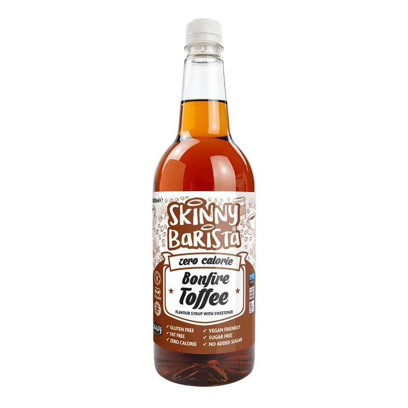 Bonfire Toffee Syrup - Zero Calorie Sugar Free Skinny Coffee - 1 Litre