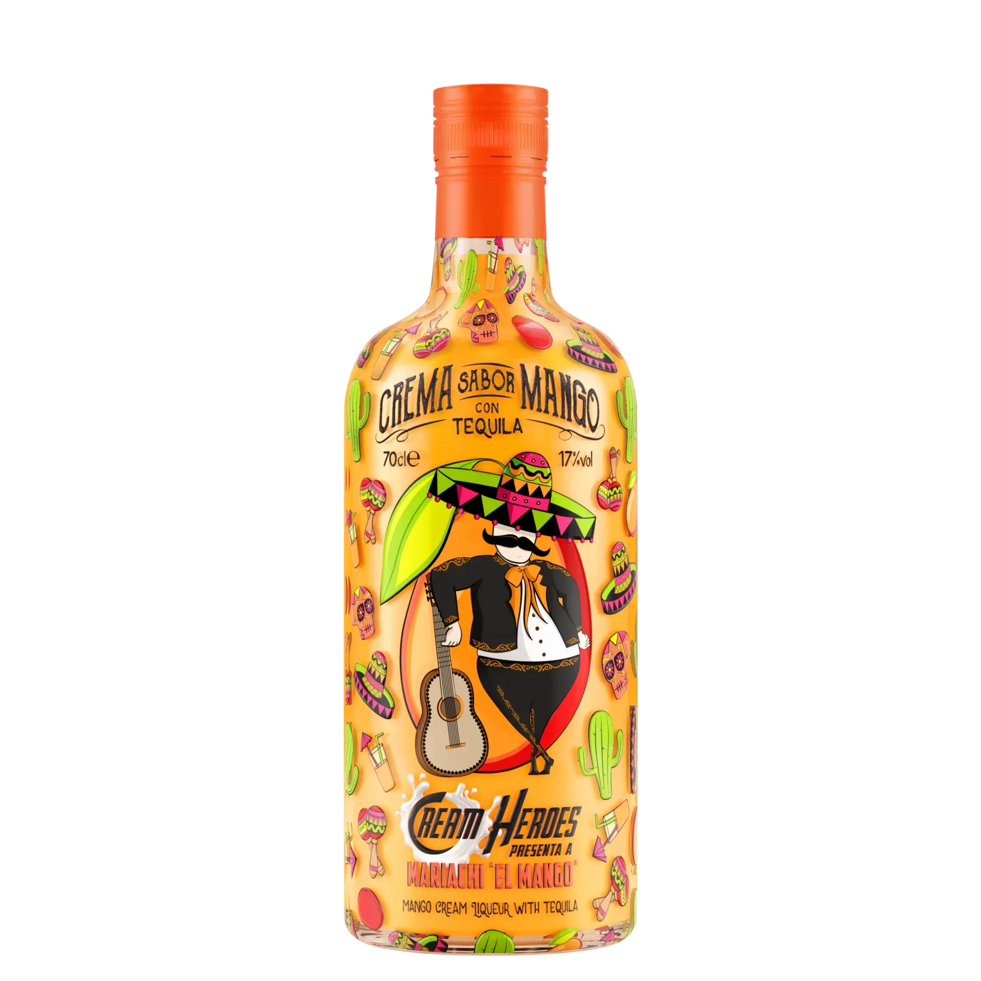 Cream Heroes Mariachi "El Mango" Mango Cream Liqueur with Tequila 70cl