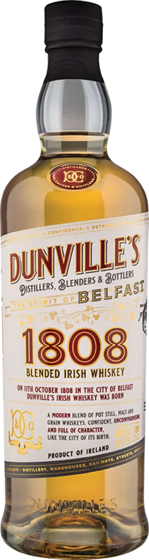 Dunvilles 1808 Irish Whiskey 70cl
