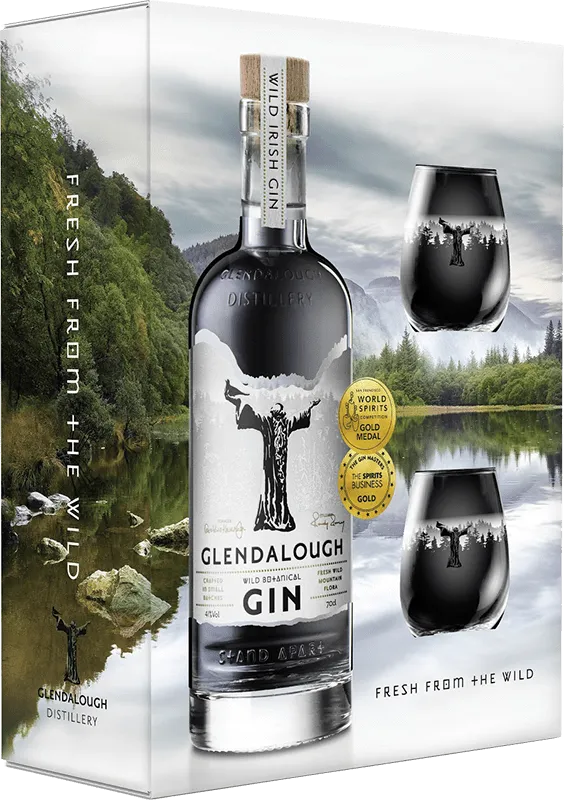 Glendalough Gin 70cl Glass Gift Pack
