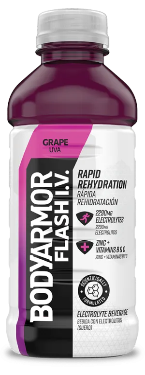 NA Drinks Body Armor Flash I.V Grape 412342 Point Wine Spirits