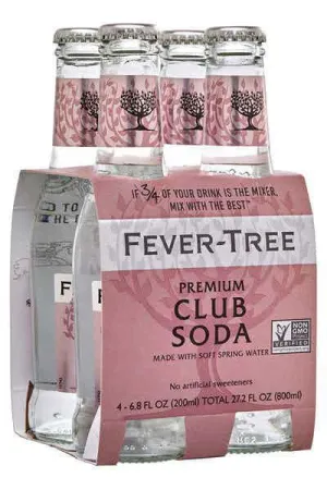 N/A Drinks Fever Tree 4pk Club Soda Point Wine Spirits