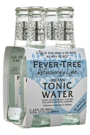 N/A Drinks Fever Tree 4pk Light Tonic Point Wine Spirits