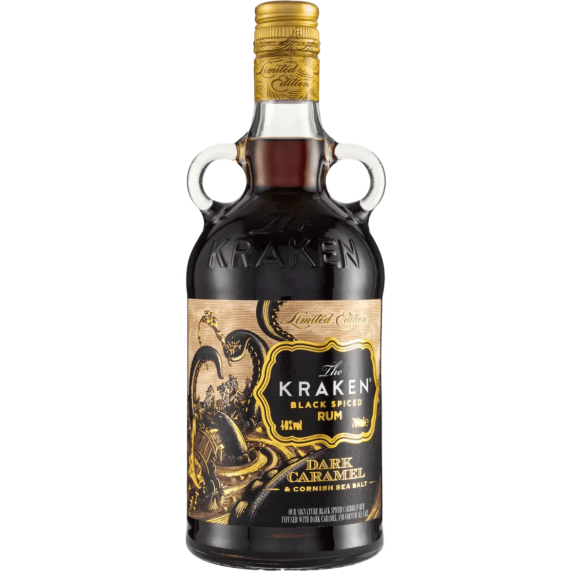 The Kraken Black Spiced Rum - Limited Edition Dark Caramel & Cornish Sea Salt